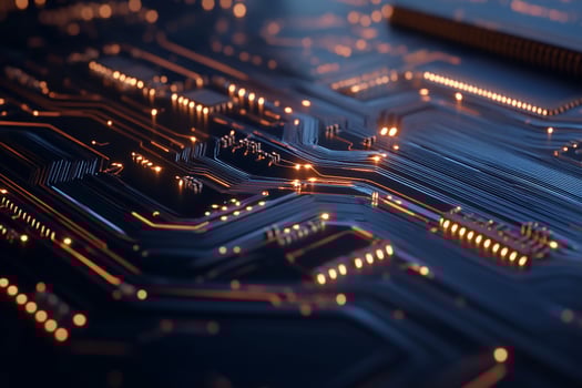 Intricate circuit board photo