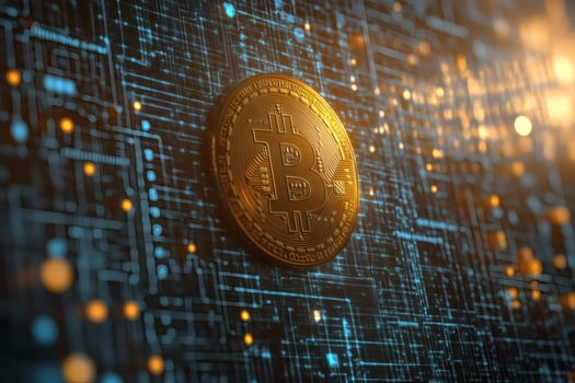 Bitcoin shines in digital trends and AI photo