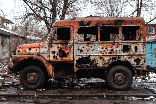 Forgotten vehicle reveals stories of survival. photo