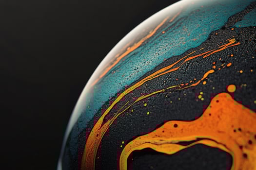 Fluid art showcasing vibrant colors in swirling patterns. photo