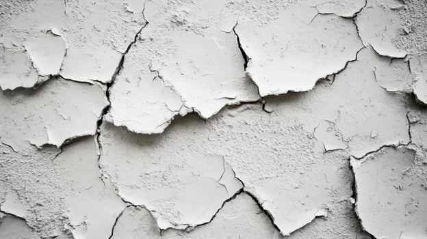 A close up of a white wall with peeling paint photo