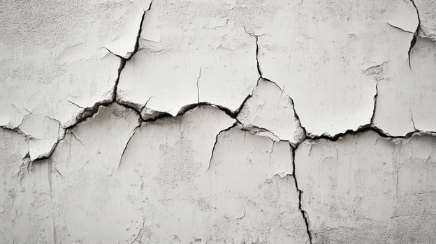 Cracked White Wall Surface Texture Background photo