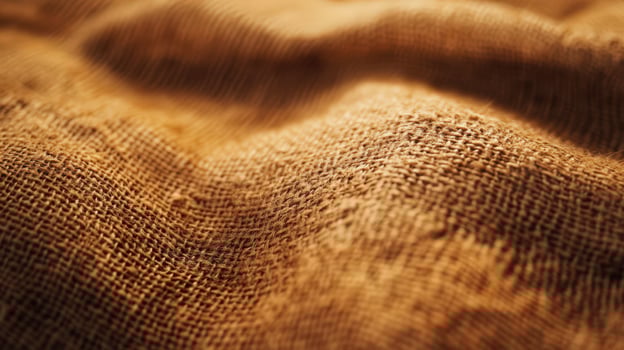 Brown Burlap Fabric Texture Close Up photo