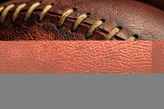 Craftsmanship of a vintage football shines brightly. photo