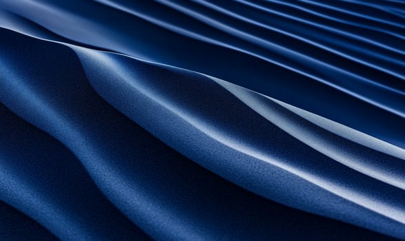 Abstract navy blue waves, textured, flowing lines, deep shadows photo