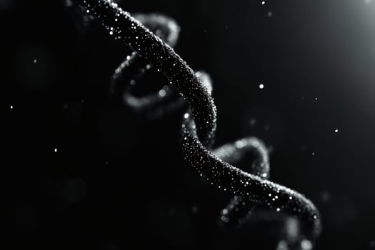 Swirling particles create a mesmerizing dance in darkness. photo