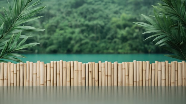 Serene bamboo background tropical landscape nature scene calm environment tranquil viewpoint photo