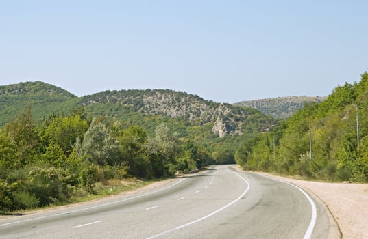 Highway in Crimea photo