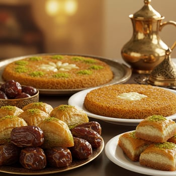 A table with a variety of food on it photo