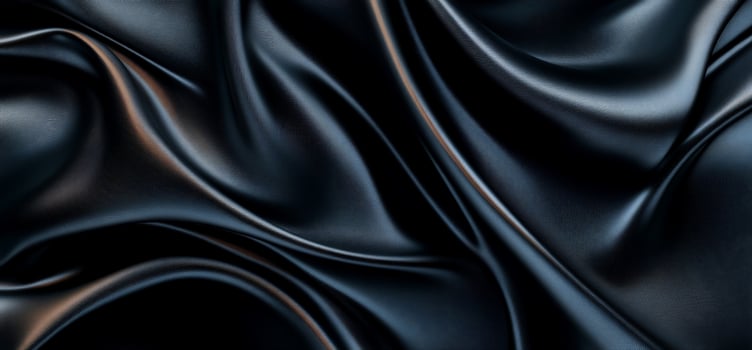 Black satin fabric background photo