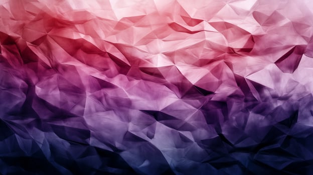 Abstract crumpled paper texture in red, purple, and blue hues photo