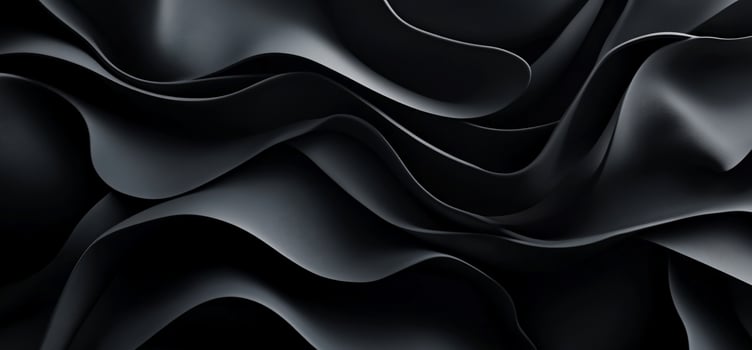 Dark, flowing abstract shapes create a luxurious, smooth, and elegant texture photo