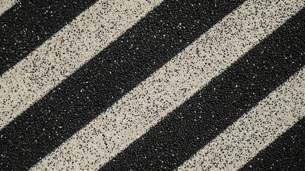 Close-up of a textured surface with diagonal black and white stripes photo