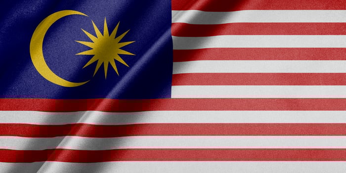 National flag of Malaysia High resolution photo