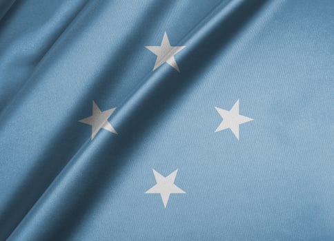 National flag of Micronesia High resolution photo