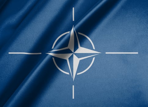 National flag of NATO High resolution photo