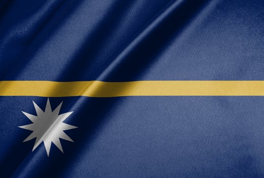 National flag of Nauru High resolution photo