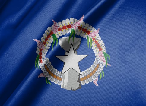 National flag of Northern Mariana Islands High resolution photo