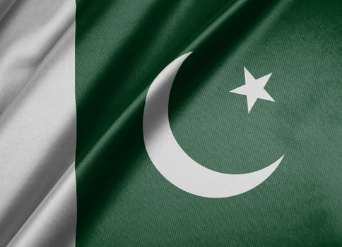 National flag of Pakistan High resolution photo