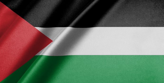 National flag of Palestine High resolution photo