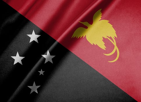 National flag of Papua New Guinea High resolution photo
