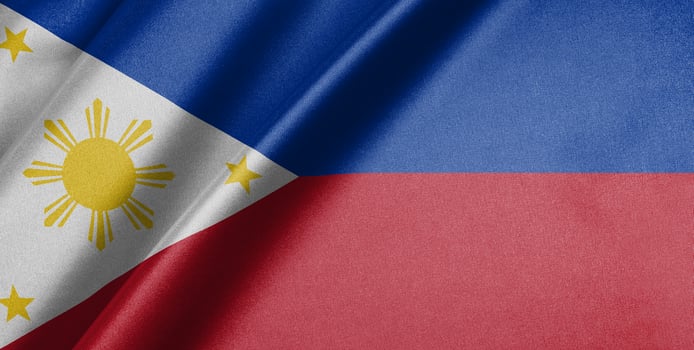 National flag of Philippines High resolution photo