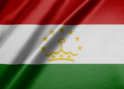 National flag of Tajikistan High resolution photo