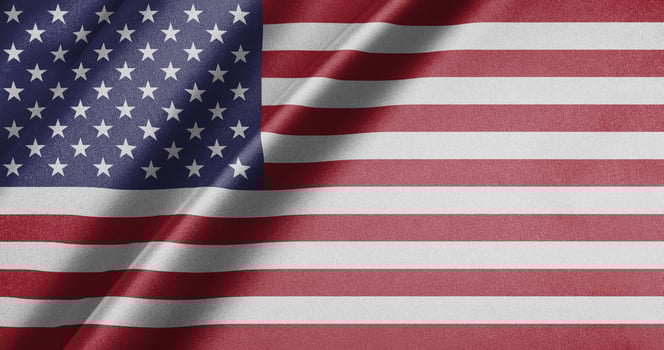 National flag of United States High resolution photo