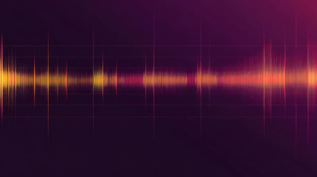 A vibrant abstract soundwave graphic illustrating audio frequency. photo