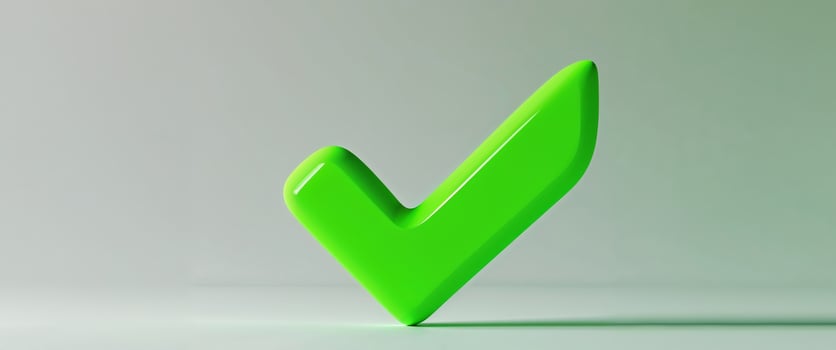 Accurate Green Check Mark for Legitimate Answer photo