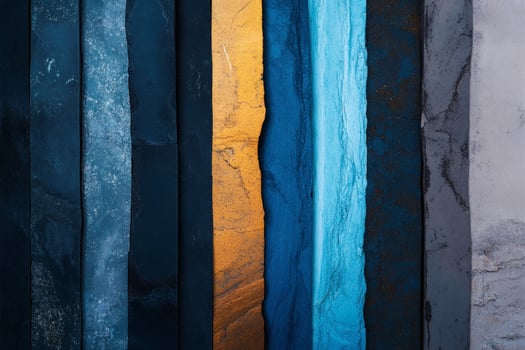 Intricate Patterns of Colored Stone in Varying Shades and Textures. photo