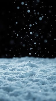 A close up of snow falling from the sky photo