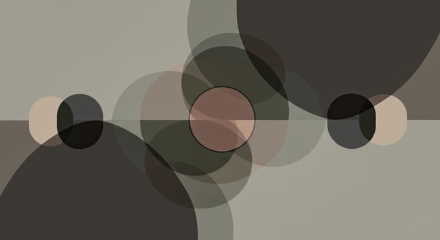 A digital painting of circles and circles photo