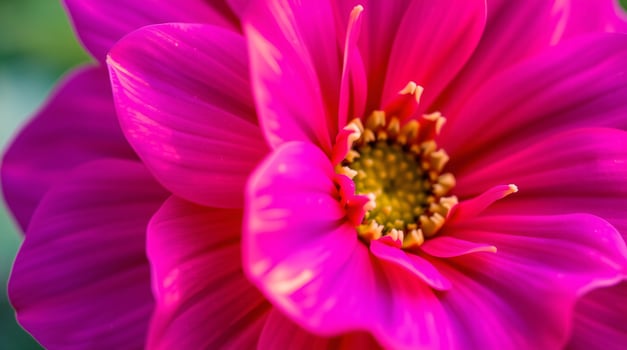 A close up of a bright pink flower photo