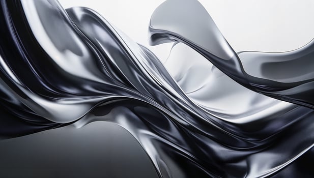 Dynamic Flow of Shiny Metallic Textures in Fluid Motion photo