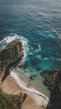 The beach and cliffs of bali photo