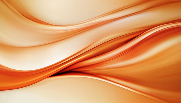 Abstract flowing orange and cream colors photo