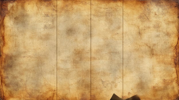 Old Vintage Paper Texture Background with Fold Marks and Stained Edges photo