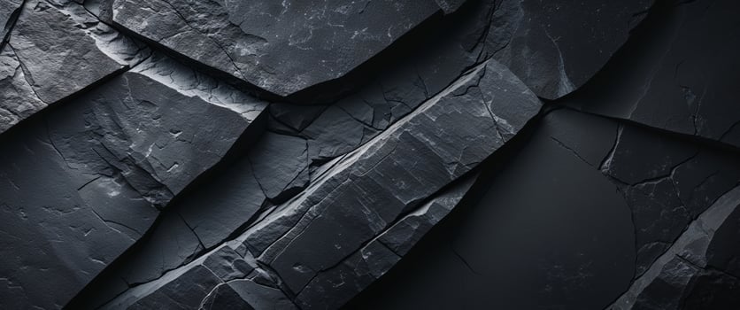Dark Grey and Black Rock Texture Background photo