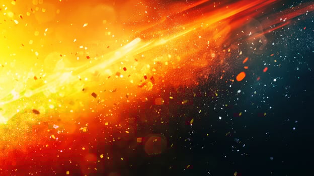 Bright Abstract Explosion Background with Particles and Light Streaks Effect photo
