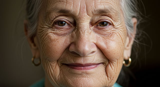 Portrait of an elderly woman photo