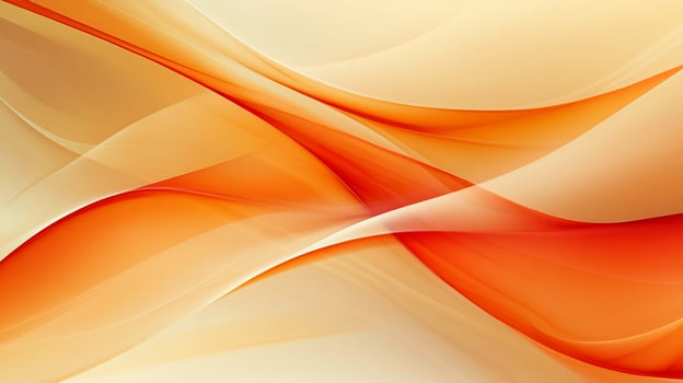 Abstract flowing lines of orange and cream. Soft, smooth curves create a dynamic visual photo