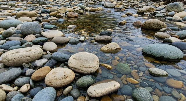 seamless beautiful texture of flowing river water photo