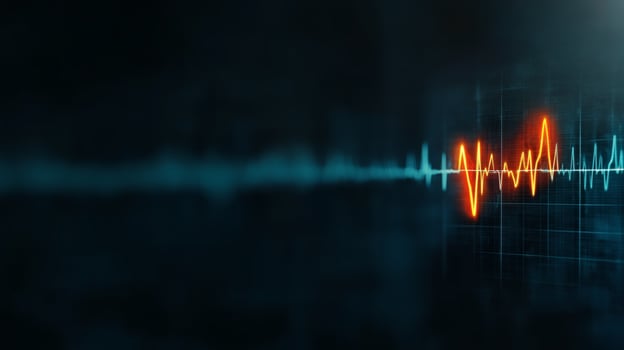 Sound waves on a grid display photo