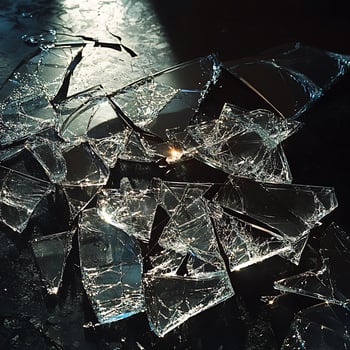 a broken glass photo