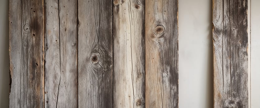 A close up of a wooden wall with a wooden plank photo