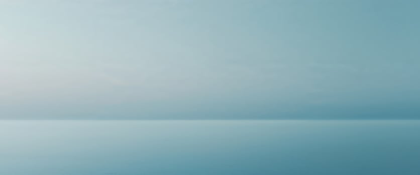captures eternal allure of a blue horizon featuring calming hues boundless vastness and deep tranquility found in nature. photo