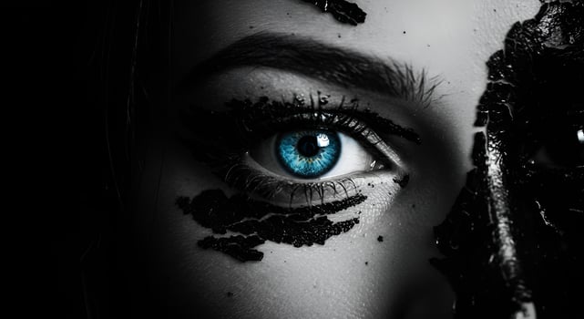 Woman with Blue Eyes photo