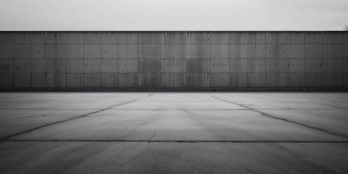 A black and white photo of a concrete wall