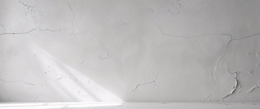 A white wall with a crack in it photo